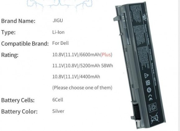 New Laptop Battery For Dell Latitude E6400 E6410